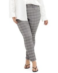 City Chic - Bengaline Check Skinny Leg Pants - Lyst