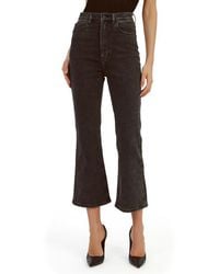 Bardot - Heidi High Waist Flare Crop Jeans - Lyst