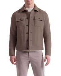 Bugatchi - Hybrid Melton & Wool Trucker Jacket - Lyst