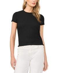 Halogen® - Easy Texture T-Shirt - Lyst