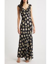 Saylor - Gali Shell Print Sleeveless Dress - Lyst