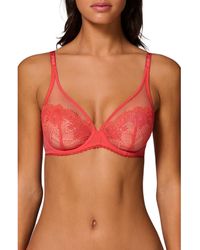 Simone Perele - Allure Sheer Plunge Full Coverage Underwire Bra - Lyst