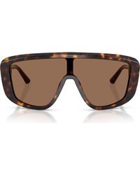 Dolce & Gabbana - 128Mm Rectangular Shield Sunglasses - Lyst