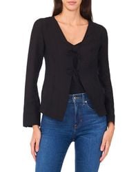 Halogen® - Tie Front Top - Lyst