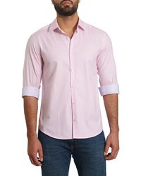 Jared Lang - Trim Fit Solid Cotton Button-up Shirt - Lyst