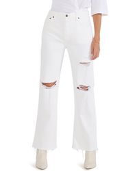 eTica - Ética Amis Relaxed Raw Hem Mid Rise Bootcut Jeans - Lyst