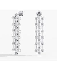Everlee - Triple Row Orbit Lab Diamond Drop - Lyst