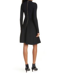 mizalia highland wrap detail skater dress