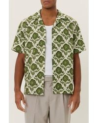 Les Deux - Lesley Flower Tile Camp Shirt - Lyst