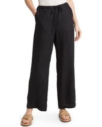 Rails - Emmie Drawstring Wide Leg Linen Pants - Lyst