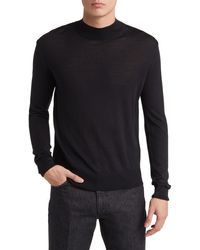 BLK DNM - Wool & Silk Mock Neck Sweater - Lyst