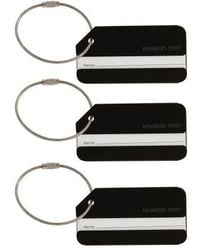 Members Only - Luggage Tags, Set Of 3 Durable Metal Travel Tags - Lyst