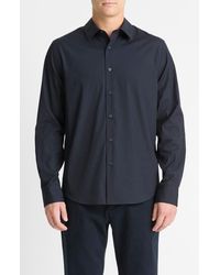 Vince - Stretch Cotton Blend Button-Up Shirt - Lyst
