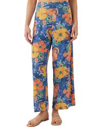 O'neill Sportswear - Farrah Floral Wide Leg Pants - Lyst