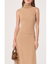 Astr - Sleeveless Turtleneck Sweater - Lyst