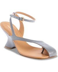 Dries Van Noten - Dented Wedge Ankle Strap Sandal - Lyst