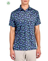 Con.struct - Regular Fit Pineapple Print Recycled Performance Golf Button-Down Shirt - Lyst