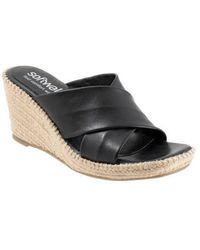Softwalk - Hastings Espadrille Platform Wedge Slide Sandal - Lyst