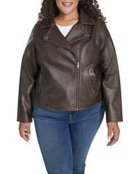 Levi's - Slim Fit Faux Leather Moto Jacket - Lyst
