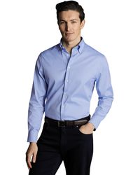 Charles Tyrwhitt - Non-iron Button-down Oxford Slim Fit Shirt Single Cuff - Lyst