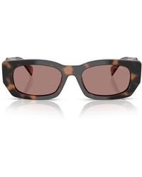 Prada - 53Mm Pillow Square Polarized Sunglasses - Lyst