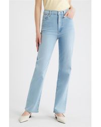 FRAME - Le Sleek High Waist Straight Leg Jeans - Lyst
