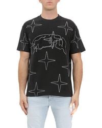 Purple Brand - Rhinestone Embellished Cotton Graphic T-Shirt - Lyst