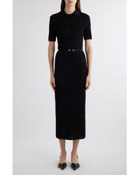 Givenchy - Belted Midi Polo Dress - Lyst