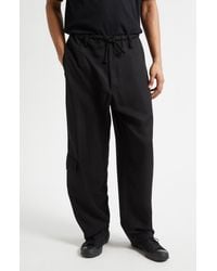 Yohji Yamamoto - Drawstring Waist Cargo Pants - Lyst