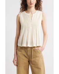 Treasure & Bond - Pintuck Cotton Blend Tank - Lyst