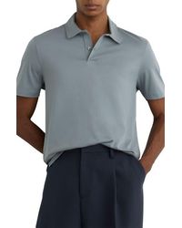 Reiss - Earl Solid Cotton Polo - Lyst
