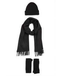 Johnstons of Elgin - Cashmere Beanie, Scarf & Fingerless Gloves Set - Lyst