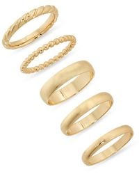 Nordstrom - Set Of 5 Assorted Stacking Rings - Lyst