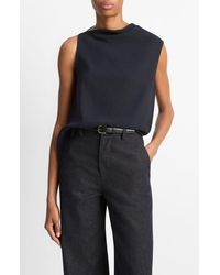 Vince - Asymmetric Drape Sleeveless Top - Lyst