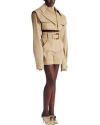 Balmain - Cropped Gabardine Jacket - Lyst
