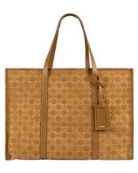 Sandro - Split Leather Shopping Bag - Lyst