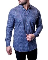 Maceoo - Einstein Check Mate Contemporary Fit Button-Up Shirt - Lyst