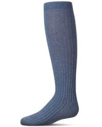 Memoi - Ribbed Knee High Sock - Lyst