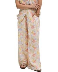 Raffya - Matisse Wide Leg Patchwork Floral Print Trouser - Lyst