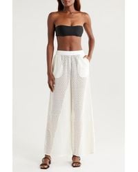 Solid & Striped - The Delaney Open Knit Cotton Cover-Up Pants - Lyst