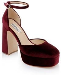 Badgley Mischka - Jayda Ankle Strap Platform Pump - Lyst