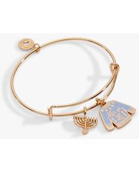 ALEX AND ANI - Hanukkah 'Let's Get Lit Ugly Sweater Bangle Bracelet - Lyst