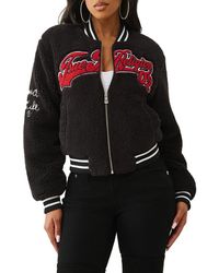 TRUE RELIGION - Varsity Chenille Bomber Jacket - Lyst