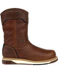 Georgia Boot - Amp Lt Wedge Waterproof Pull On Work Boot - Lyst