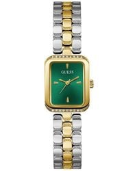 Guess - Isla Tank Two-Tone Bracelet Watch, 22Mm - Lyst