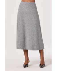 Astr - Knit Midi Skirt - Lyst