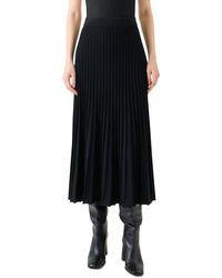 Akris Punto - Plissé Stretch Wool & Cashmere A-Line Midi Skirt - Lyst