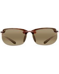 Maui Jim - Banyans Polarizedplus®2 67mm Rectangle Sunglasses - Lyst