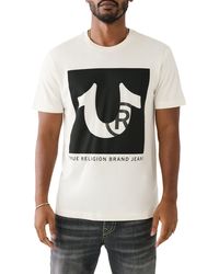 True Religion - Studded Logo Graphic T-shirt - Lyst