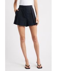 Mango - Greta Pleat Front Shorts - Lyst